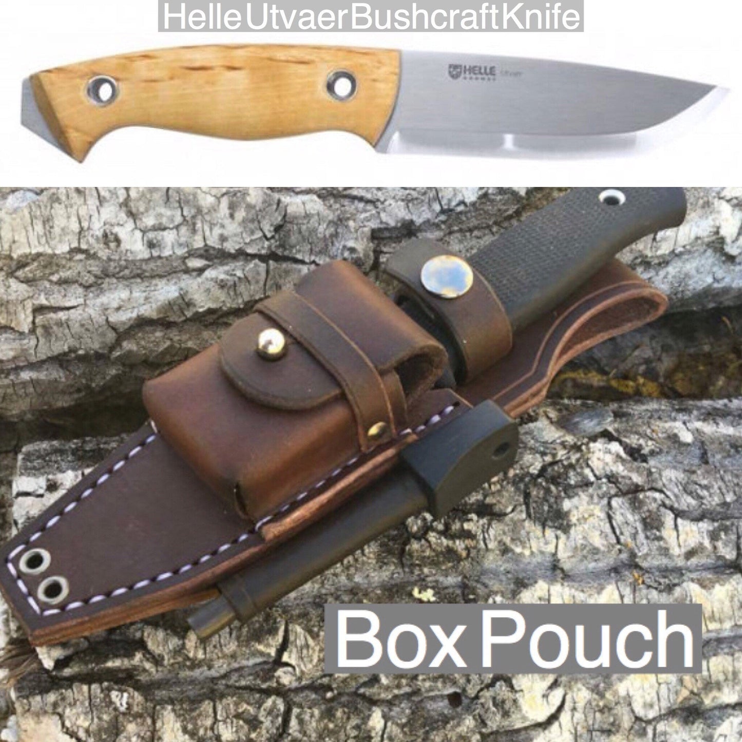 Helle Utvaer Bushcraft Knife Custom Bushcraft Sheath