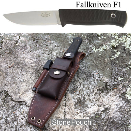 Fallkniven F1 Bushcraft Sheath - Stone Pouch