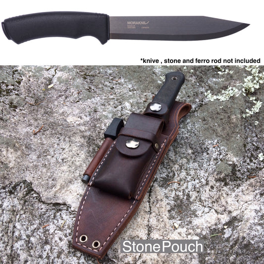 Bushcraft Sheath for the Morakniv Bushcraft Pathfinder Knife - Stone Pouch